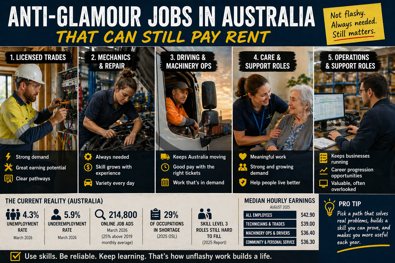 Anti-Glamour Jobs in Australia That Can Still Pay Rent
