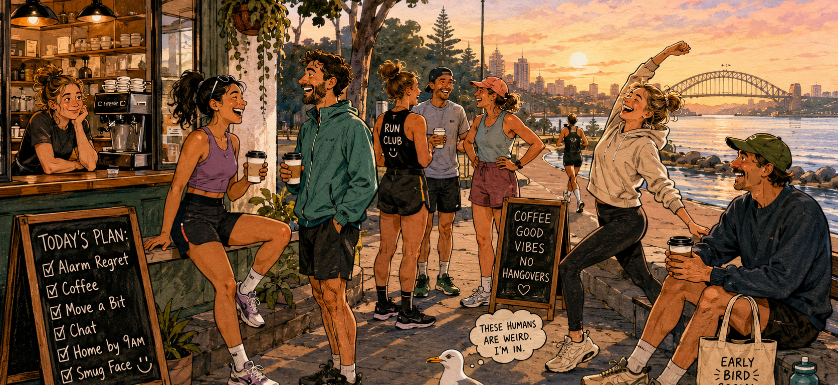 Australia 6 a.m. Social Life Trend: Morning Chaos