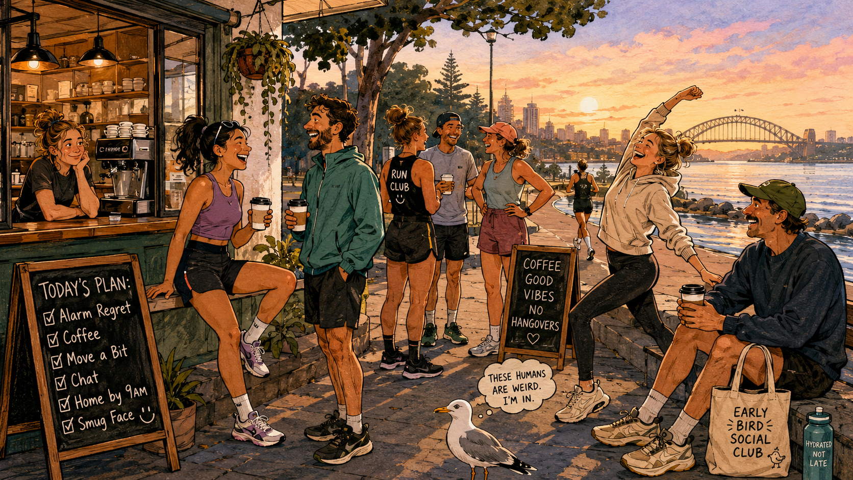 Australia 6 a.m. Social Life Trend: Morning Chaos