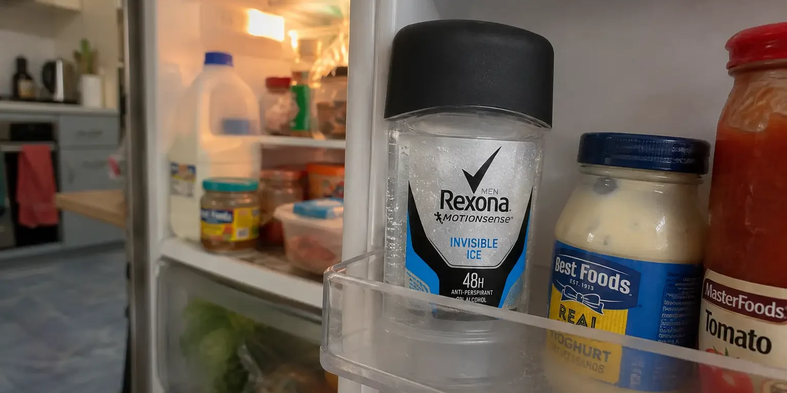 Clear Gel Deodorant in the Fridge: Aussie Summer Hack