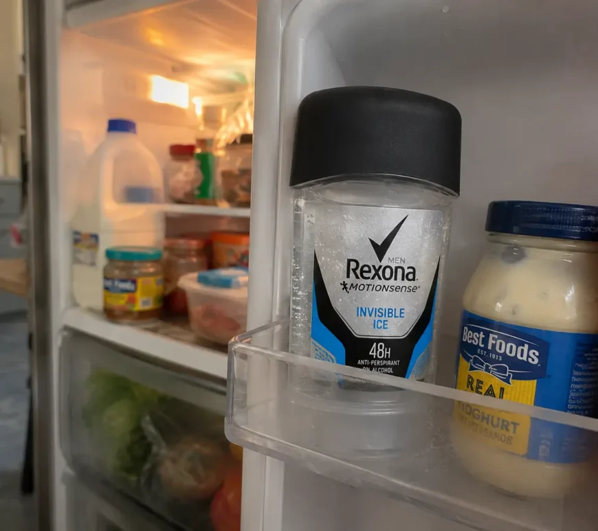 Clear Gel Deodorant in the Fridge: Aussie Summer Hack