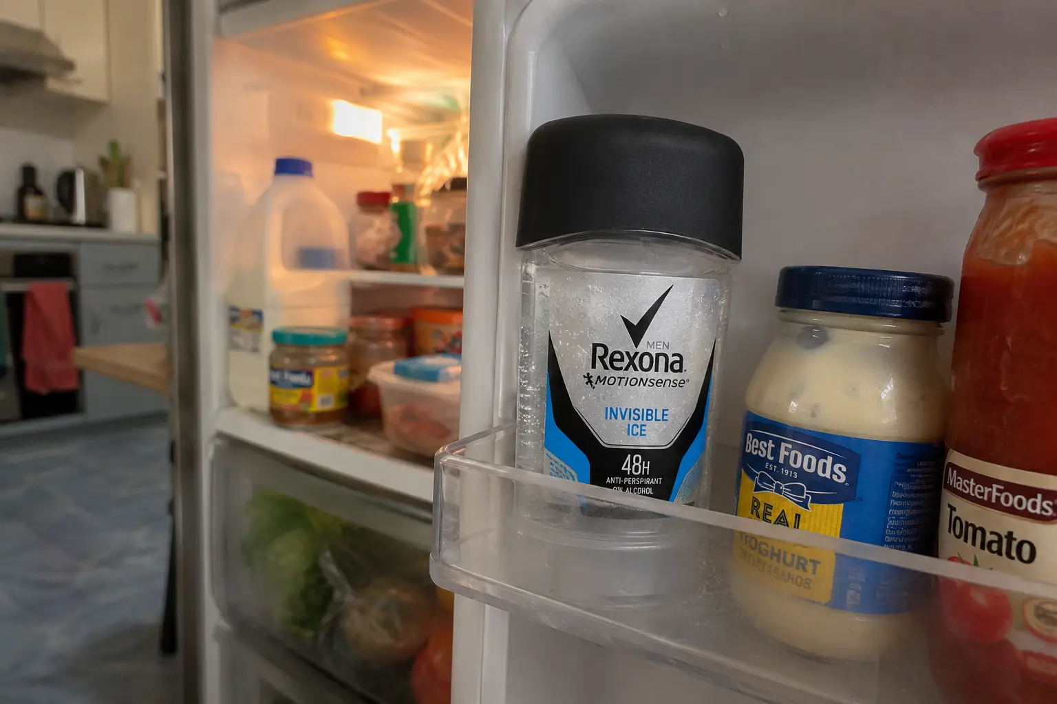 Clear Gel Deodorant in the Fridge: Aussie Summer Hack